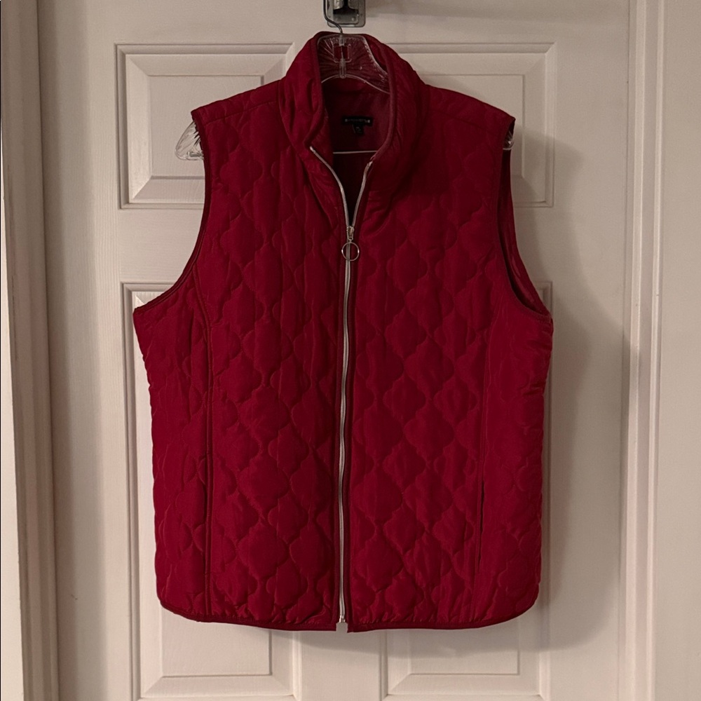 Architect Red Quilted Puffer Vest